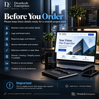 Before you order digital service project requirements guide