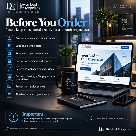 Before you order digital service project requirements guide